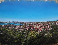 05 Emre Tandırlı, Beykozdan'dan Boğaziçi Manzarası, 2016, tuval üz. yağlıboya, 80x100 cm, Özel Koleksiyon, İstanbul